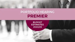 Budget Estimates 2022-2023 - PC 1 – Hon Dominic Perrottet MP – 7 September 2022