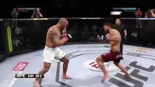 EA UFC 2014 KO of sidestep fighter Browne fights cheese with cheese  Gamer tag PARK3R2050