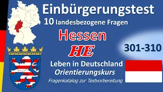 Einbürgerungstest Hessen 10 landesbezogene Fragen