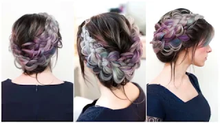 Five strand crown braid