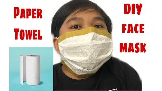 DIY Face Mask using Paper Towel || How to make DIY Paper Towel Face Mask