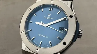 Hublot Classic Fusion Titanium (511NX7170RX) Blue Dial Hublot Watch Review