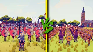 ENGLISH ARMY vs MEDIEVAL ARMY - Totally Accurate Battle Simulator TABS