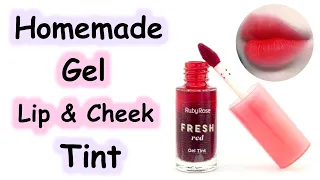 How to make gel lip and cheek tint at home | Diy lip and cheek tint