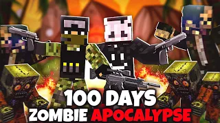 Surviving 100 Days in Zombie Apocalypse Minecraft Hardcore! (Hindi)