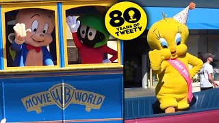 Special Looney Tunes Parade at Movie World | 80 Years of Tweety Celebration!