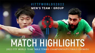 Highlights | Cho Daeseong (KOR) vs Abdulaziz Bu Shulaybi (KSA) | MT Grps | #ITTFWorlds2022