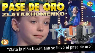 💙💛 Zlata Khomenko Got Talent España 2022  👧🥇 Zlata la niña Ucraniana se llevó el pase de oro 🔊