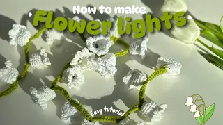 Beginner friendly crochet tutorial for cute flower lights