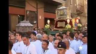 Adrano - processione delle Reliquie del corpo di San Nicolò Politi giovedi 3 agosto 2017