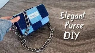 DIY Purse Making at home out of old Clothes JEANS BAG DESIGN