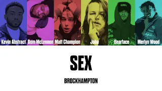 BROCKHAMPTON – SEX [color coded lyrics]