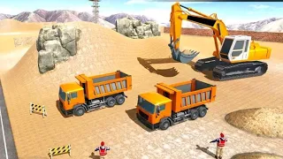 Heavy Construction Simulator game : Excavator Games - Level 3