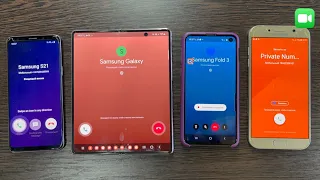 Fake Call & Google Duo Four Incoming Call Samsung S8 vs S10e & Samsung A7 & Samsung Z Fold3