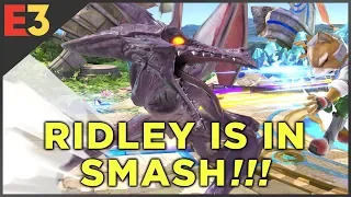 RIDLEY IS IN SUPER SMASH BROS. ULTIMATE!!!