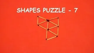 Try to SOLVE this Matchstick puzzle | Shapes puzzle - 7