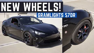 TRD GT86 GETS NEW WHEELS! (GRAMLIGHT 57DR)