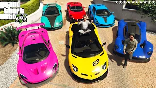 GTA 5 - Stealing Luxury Cars with Franklin for Michael ! | (GTA V Real Life Cars #30)