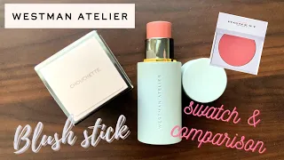 WESTMAN ATELIER Baby Cheek Blush Stick Chouchette swatch & comparisons