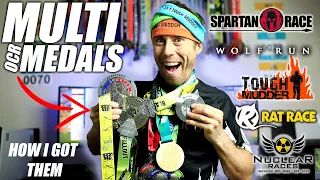 Big medals -  How to get them - Spartan, Nuclear Races, Wolf Run, Tough Mudder, Ratrace