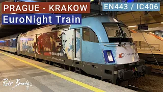 TRIP REPORT | EuroNight sleeper Prague to Krakow | ČD | EN443 Slovakia / IC406 Chopin