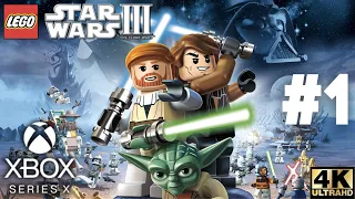 LEGO Star Wars III: The Clone Wars Gameplay Walkthrough Part 1 | Xbox Series X|S, Xbox 360 | 4K