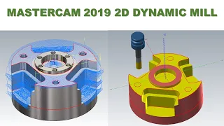 MasterCAM 2019 Tutorial #62 | 2D Dynamic Mill