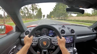 2021 Porsche 718 Cayman GTS 4.0 POV Test Drive (3D Audio)(ASMR)