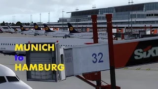 Landing in Hamburg (EDDH) | AB6306 | A319-100 | [FSX] HD