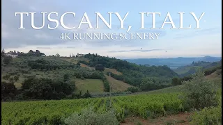 Tuscany, Italy // 4K Running Scenery // Treadmill Video