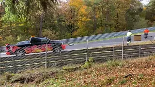 Nürburgring NLS 7 am 22.10.2022 (Crash Manthey Porsche #74)