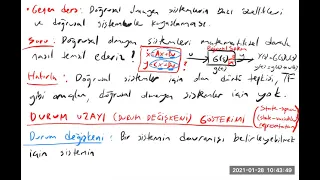 4) Durum uzayı gösterimi (ELE 503 Doğrusal Olmayan Sistemler)