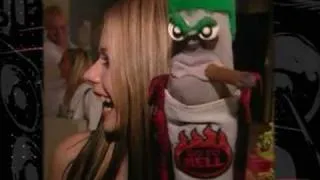 Avril Lavigne with Ed the sock [Matt & Michelle Lavigne]