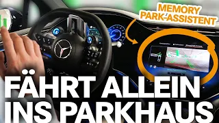 Mercedes fährt SELBST STEIGUNG ALLEIN I Memory Park-Assistent