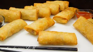 SPRING ROLLS WITH HOMEMADE DOUGH EASY RECIPE AND WITH ALL THE TRICKS