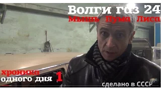 Волги газ 24 "Мышь, Лиса и Пума. Этапы восстановления.Хроника одного дня#волгагаз24#купитьволгу