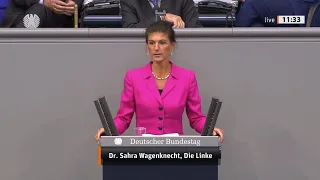 Сара Вагенкнехт: Партия Меркель по-христиански относится только к олигархам! [Голос Германии]