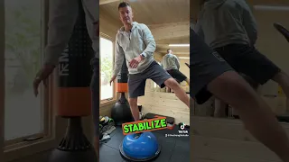 Leg Exercise with BOSU Ball Increase Intensity & stability #strengthtraining #runners #strengthtips