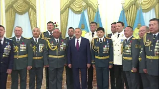 Президент РК вручил генеральские погоны и государственные награды