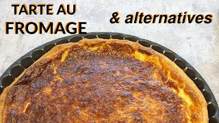 La quiche au fromage et ses alternatives: sans oeuf, avec légumes, légère, vegan