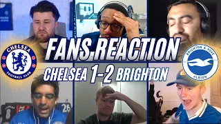 CHELSEA FANS REACTION TO 1-2 DEFEAT TO BRIGHTON  | PREMIER LEAGUE