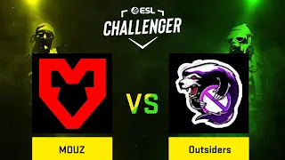 MOUZ vs Outsiders | Карта 2 Mirage | ESL Challenger Rotterdam 2022 - Semi-final