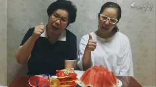 [경상도 모녀 집밥] 구구콘과 붕어싸만코 아이스크림, 수박 | Korean Food | 먹방 mukbang