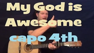 My God Is Awesome (Charles Jenkins) Guitar Lesson Easy Strum chord How to Play