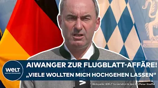 HUBERT AIWANGER: Flugblatt-Affäre sei "schlecht recherchierte Medienkampagne" | EXKLUSIV INTERVIEW