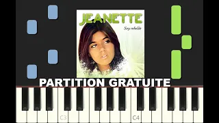 SOY REBELDE, Jeanette, 1971, Piano Tutorial with free Sheet Music (pdf)