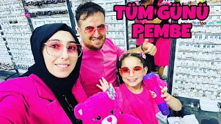 TÜM GÜN TÜM AİLEM PEMBE CAHLLENGE !! HERSEY PEMBE OLSUN !!