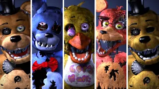 FNAF AR Special Delivery Stylized Withered Animatronics Workshop Animation