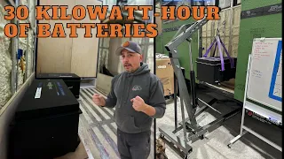 30 kWh Batteries in my Tiny House 300 POUNDS Each