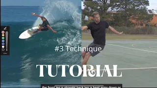 Surf Skate Training Practice for Open Face Carve